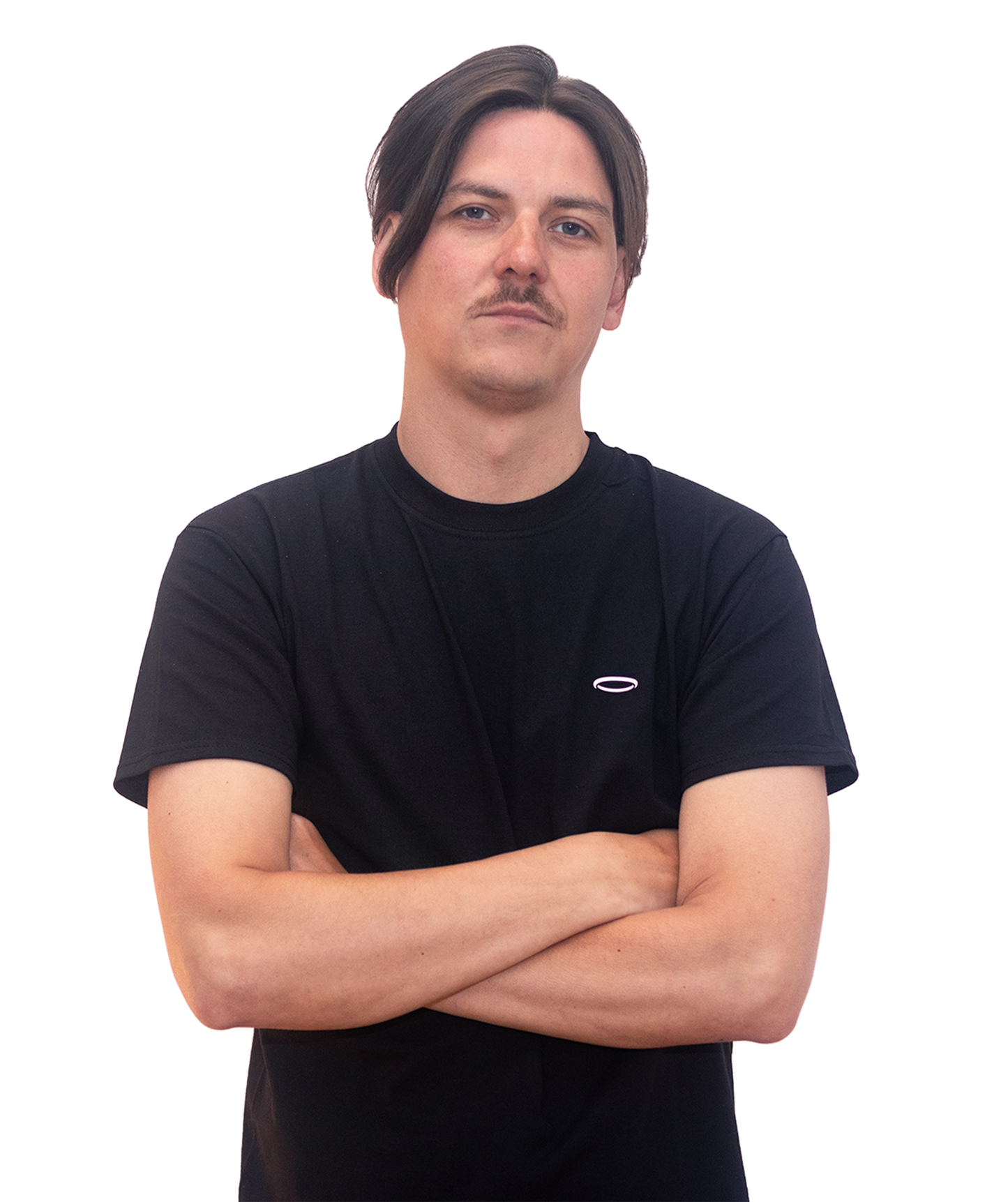 Black mens sports t-shirt by BodyDisciple with a classic fit and stylish design