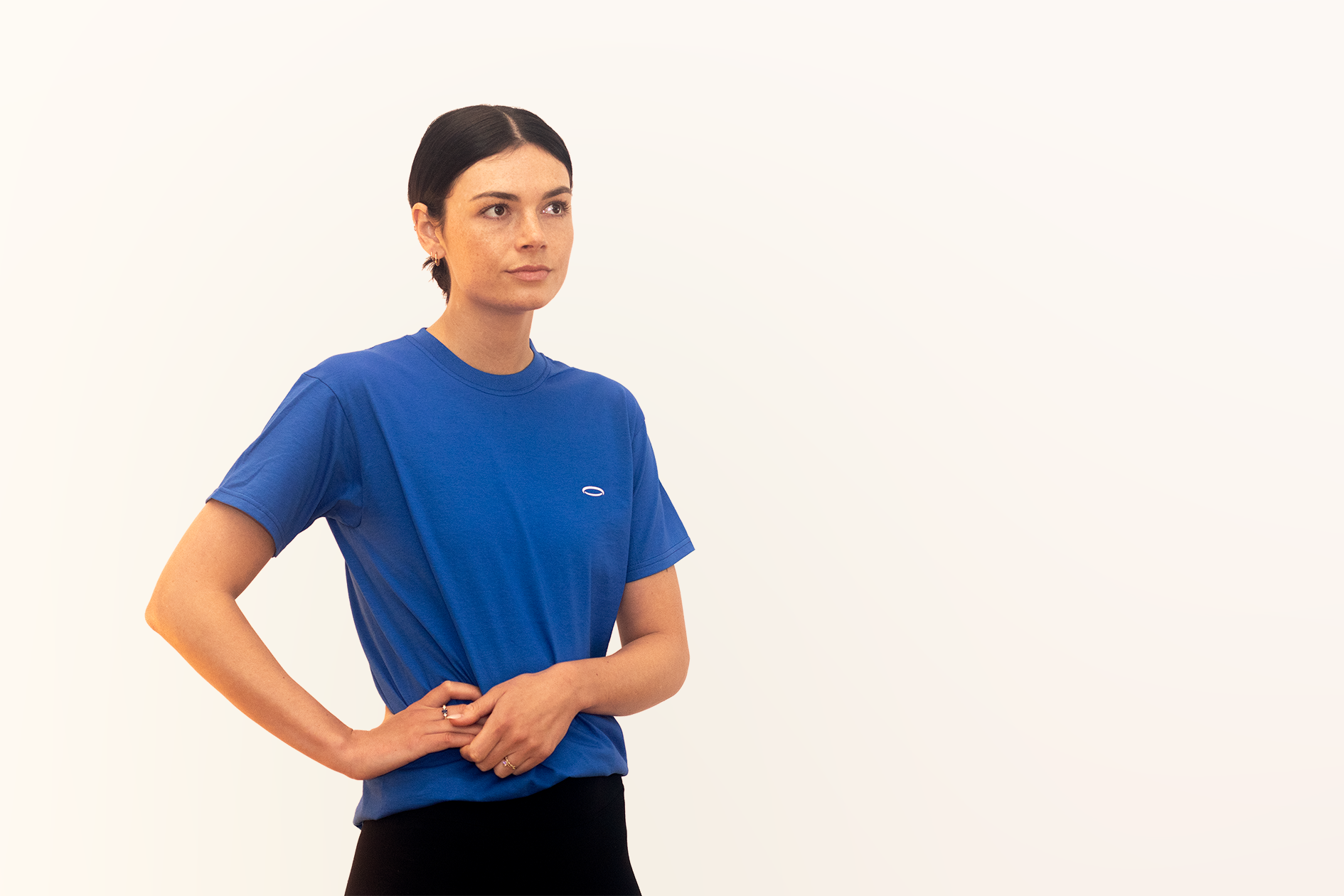 Bodydisciple women's sports tee blue in a comfortable fit for active lifestyle and workouts